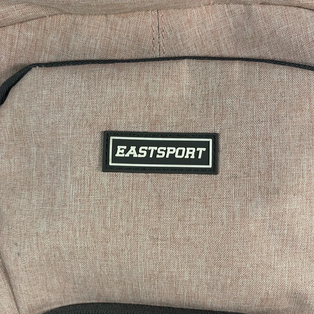 Eastsport Backpack Pink and Gray Great Condition Lots of Storage